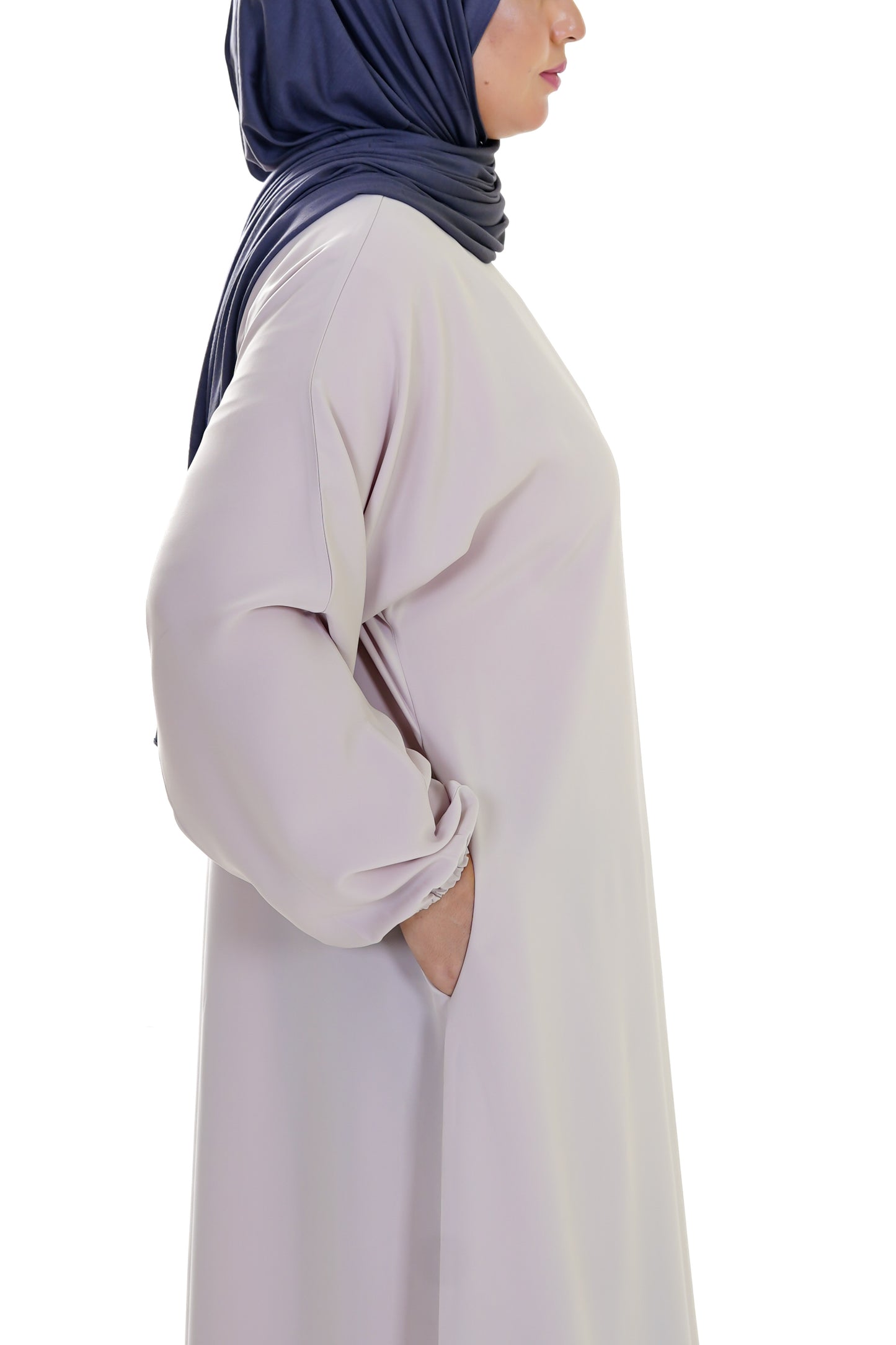 Inaya Premium Everyday Abaya — Stone Beige