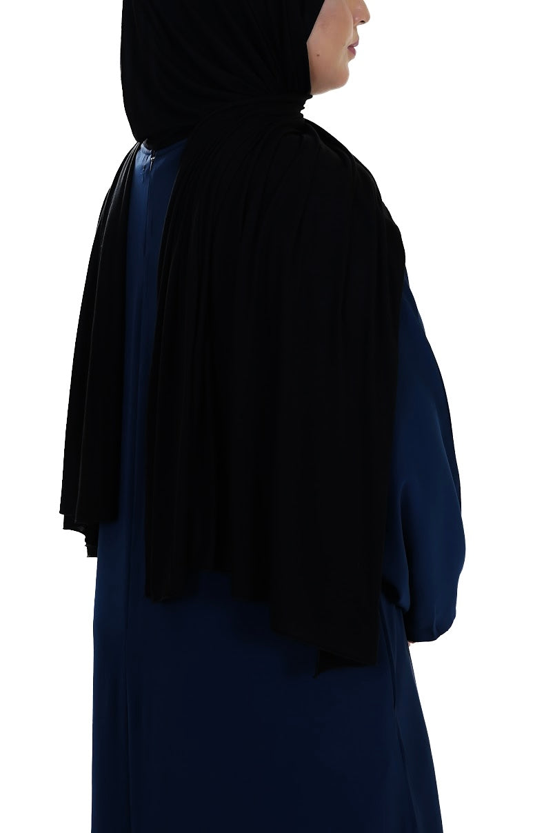 Inaya Premium Everyday Abaya — Deep Navy