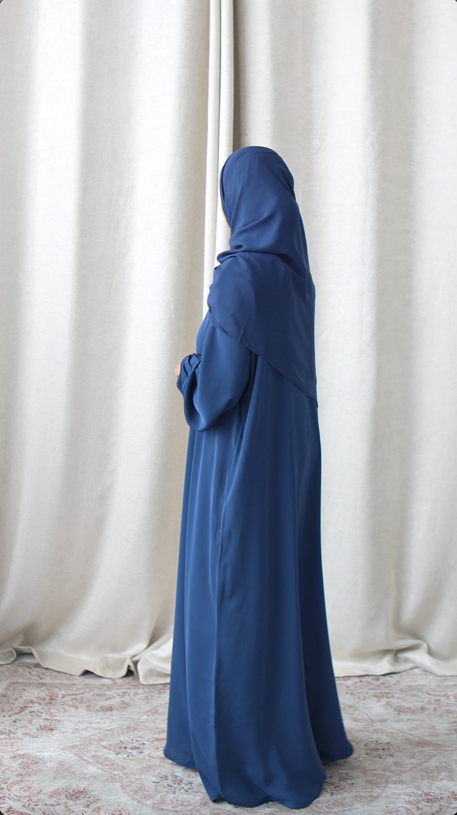 Inaya Premium Everyday Abaya – Deep Navy