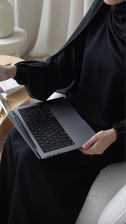 Inaya Premium Everyday Abaya – Black